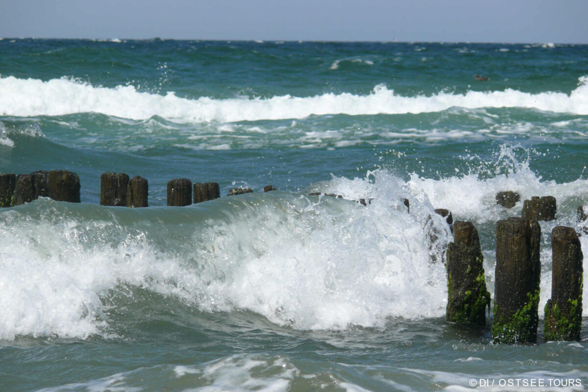 Ostsee, Welle und Buhnen